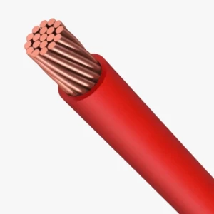 سلك نحاس مجدول 2 AWG جهد 600 فولت MTW، لون احمر، طول 500 قدم | شركة كابلات الشرقية للصناعة