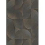 ورق جداري هندسي طول 10 م، عرض 0.53 م، لون بني غامق موديل 10392-15