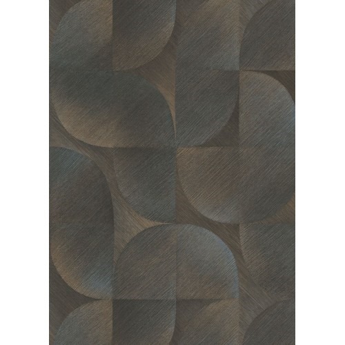 Geometric Wallpaper 10x0.53 m Dark Brown, Model 10392-15 | Balbaid Decor Company