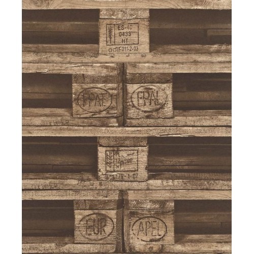 German Wallpaper Brown Color 10m x 0.53m, Model 524116 | Balbaid Decor Company
