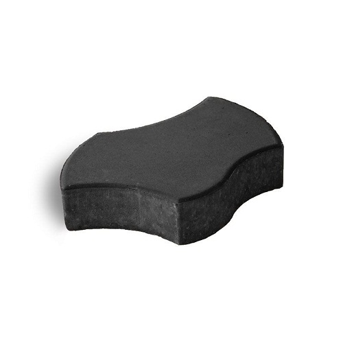 Venicia Interlock Paver Tiles Thickness 6 cm Size 276×158 mm Black Color | Artic