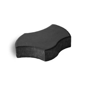 Venicia Interlock Paver Tiles Thickness 6 cm Size 276×158 mm Black Color | Artic