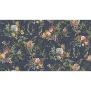Italian Wallcovering Floral Design 10 m x 1.06 m Multicolor, Model 81823 | Balbaid Decor Company