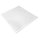 Perforated Fiberglass Reinforced Gypsum Ceiling Tile, Lay in Edge Size 600x600 mm, Thickness 12.5 mm, White Color, Micro-Square box Design