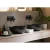 Porcelain Counter Wash Kyra Model Size 40×40×17.5 cm Matte Black Color
