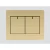 Double Push Switch Art DNA E62, Size 7x7 cm, Gold Color, 16 Amp