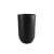 Fiberglass Flower Pot, Cylinder Shape, Diameter 35, Height 58 cm, black Color
