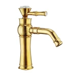 Classic Washbasin Mixer Gold Color
