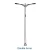 Conical Street Lighting Poles Length 6 meters Thickness 3 mm Double Arms with Anchor Bolt J Shape Length 400 mm Diameter 18 mm Base    250 ×  250 mm