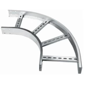 Aluminum Cable Ladder Elbow 110mm Side, 900mm Width, 50×25mm Channels, 32mm Flange Width | Bahra Cables