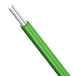 لفة سلك كهرباء مفرد 1000 فولت 12 AWG، نحاس مصمت مطلى قصدير، معزول (PVC +105°C)، اخضر | كابلات الشرقية