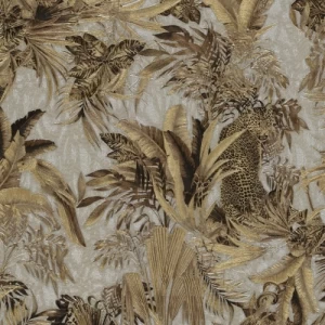 Italian Wallpaper Tropical Design Beige Color, Size 10mx0.70m, Model RC18002 | Balbaid Decor Company