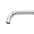 Wall Washbasin Mixer Diameter 4.6 cm Size 20x7 cm Glossy Chrome | Hatch Company - Image 2