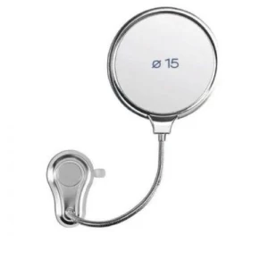Magnifying Bathroom Mirror Circular Design Gray Color | Gedy X34.517-01M