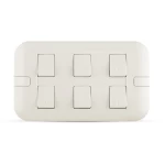 مفتاح كهرباء سداسي اتجاهين (دركسيون) 10 أمبير، ابيض، مقاس 7×14 سم، 250 فولت | سبكترا