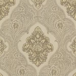 ورق جدران ايطالي لون بيج، طول 10 م، عرض 1.06 م، موديل 83402