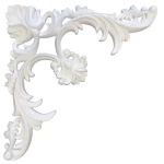 إطارات ديكور سقف فوم PU محفورة، طول 35 سم، ارتفاع 35 سم، لون ابيض | مصنع زخارف