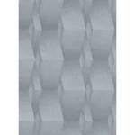 ورق حائط الماني هندسي مقاس 10 م× 0.53 م، لون رمادي، موديل 10-10046