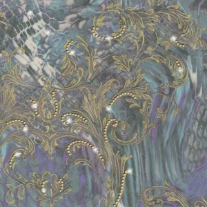 Wallpaper Italian Patterned Design Multi Colors, Size 10mx0.70m, Model 14122 | Balbaid Decor Company