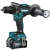 Cordless Percussion Drill / Driver Brushless 40 Volt Chuck Size 13 mm Makita HP001G    