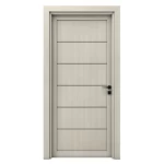 Premium doors with modern design, size 235 x 115 cm, off-white color, thickness 6 cm, model BM01