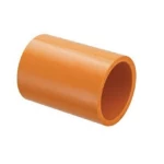 UPVC Coupling Size 50 mm, Length 52 mm, Orange Color | Cosmoplast