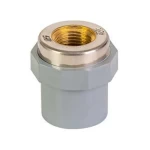 Female Adapter (SLIP X FPT) PVC Schedule 80 Al-Jawdah Size ¾ × ¾ inch Outside Diameter 35.45 mm Gray Color