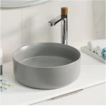 Countertop Round Basin 36×36×11 cm, Seneca Model Grey Color