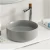 حوض كاونتر توب دائري مقاس 36×36×11 سم، موديل سينيكا لون رمادي