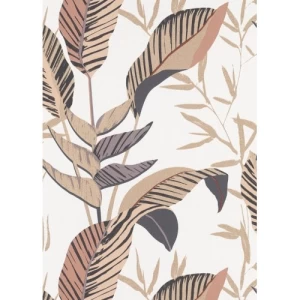 German Wall Covering Leaf-Patterned Design 10×0.53 m Beige Color | Balbaid Decor Company