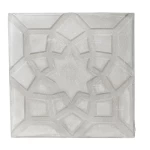 Patterned Decorative Cement Tile With Distinctive Shape, Cement Color, Dimensions 40x40 cm, Thickness 5 cm | Al Sarif Company