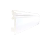 نعلة بولسترين، طول 240 سم، ارتفاع 9 سم، لون أبيض