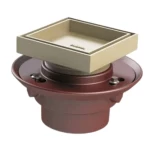 صفاية ارضية داخلية حديد زهر مقاس 75 مم، مصرف مربع الشكل | مصنع سعودي كاست