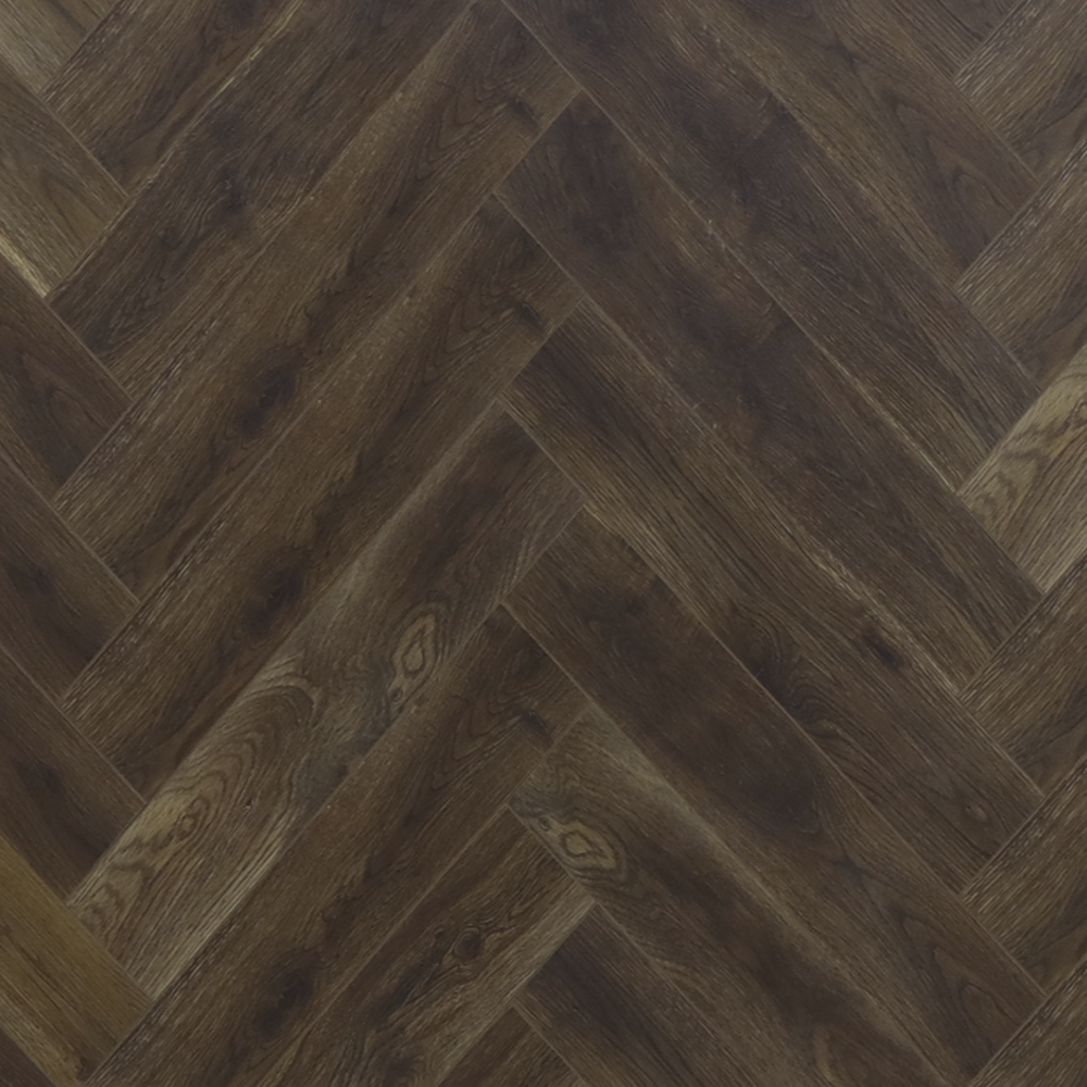Parquet Wood HDF 8mm Thickness Brown Color, Model LEO_002A&B_12 | 