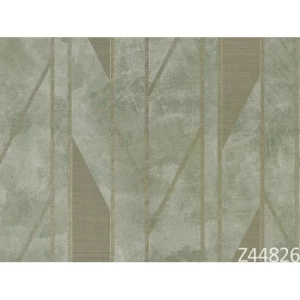 Italian Wallpaper 10m x 0.73m Green Color, Model 44826 | Balbaid Decor Company