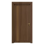 باب بريميوم خشب طبيعي، لون بني، مقاس 235 × 115 سم، سماكة 6 سم، موديل GM02