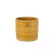 Ceramic plant pot size 14x13 cm gold color