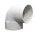 PVC Elbow 90° Schedule 40 الراجحى Brand Size 1 ½ inch White Color 