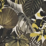 ورق جدران تصميم اوراق الشجر مقاس 1.005×53 سم، لون ذهبي، موديل أوكسجين