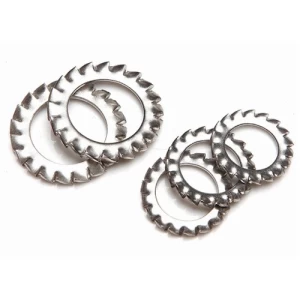 Stainless Steel A2 External Tooth Star Lock Washer Size 5 mm Thickness 0.6 mm DIN 6798 | AOBSCO