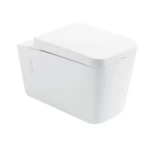 Wall-Hung Ceramic Toilet, Square, White, UF Cover, Size 37×36.5×54 cm