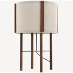 مصباح ديكور عصري للطاولات، مقاس 32.5×35.5×28 سم، لون بيج مع بنى 