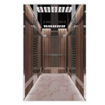 Elevator with Machine Room, Speed 2.5 m/s, Capacity 1350 kg, with LED Lighting and Perforated Stainless Steel Ceiling