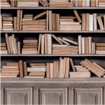 ورق جدران تصميم ثلاثي الابعاد مقاس 10م×0,53م، لون بني