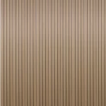 لوح ديكور بديل خشب خارجي للجدران، ابعاد 290×15 سم، بني داكن