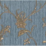 Italian wallpaper, size 10m x 1.06m, blue color, model 4772