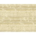 American Leaf-Patterned Wall Covering Size 10m x 0.53m, Light Beige Color, Model BC60007