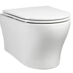 كرسي حمام معلق ابيض، تصميم فيوجن، مقاس 49×36×35 سم 