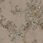 Italian Wall Covering Beige Color, Length 10m, Width 1.06m, Model 85030