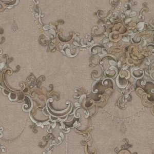 Italian Wall Covering Beige Color, 10m Length, 1.06m Width, Model 85030 | Balbaid Decor Company